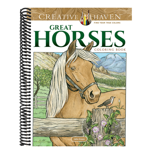 Creative Haven Great Horses Coloring Book