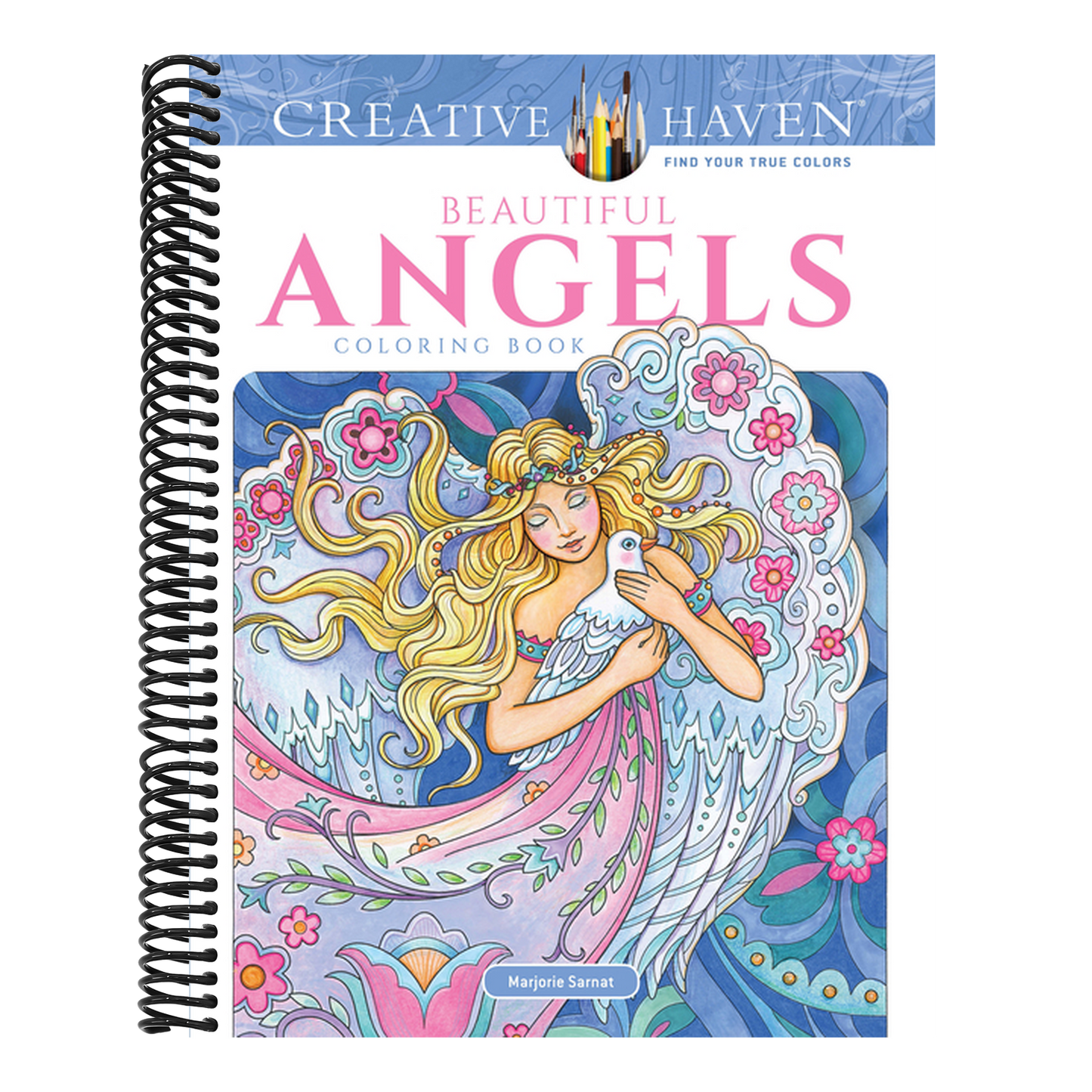 Creative Haven Beautiful Angels Coloring Book