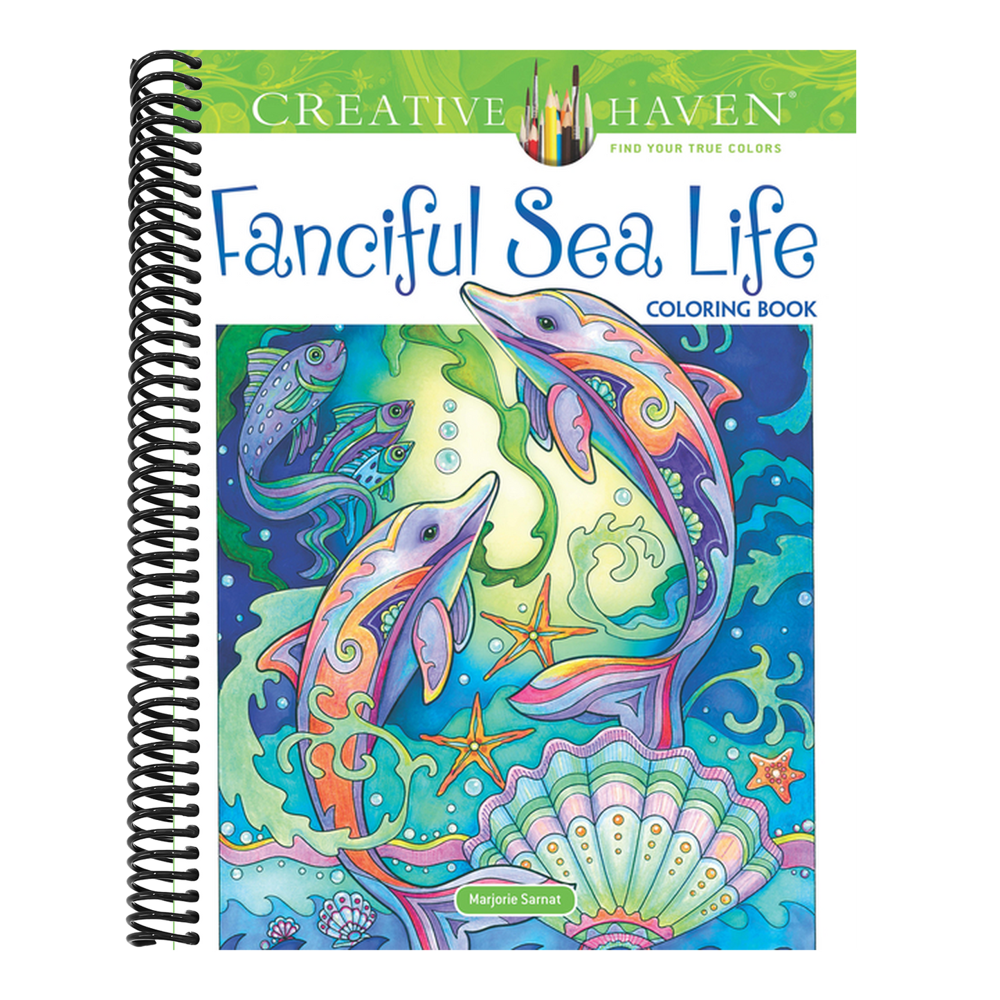 Creative Haven Fanciful Sea Life Coloring Book (Spiral Bound)