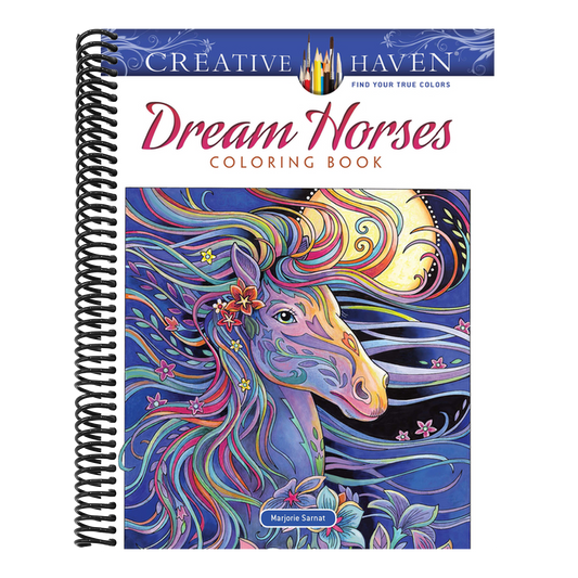 Creative Haven Dream Horses Coloring Book