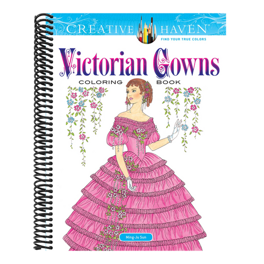Creative Haven Victorian Gowns Coloring Book
