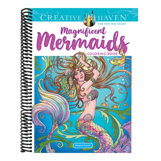 Creative Haven Magnificent Mermaids Coloring Book