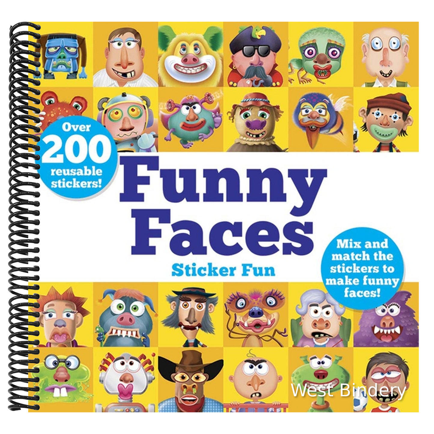 Funny Faces Sticker Fun: Mix and Match the Stickers to Make Funny Faces