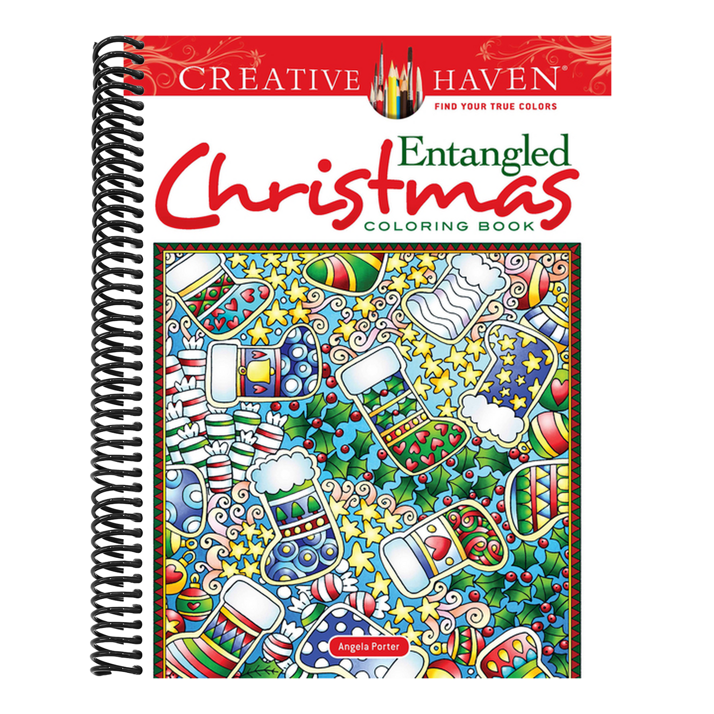Creative Haven Entangled Christmas Coloring Book