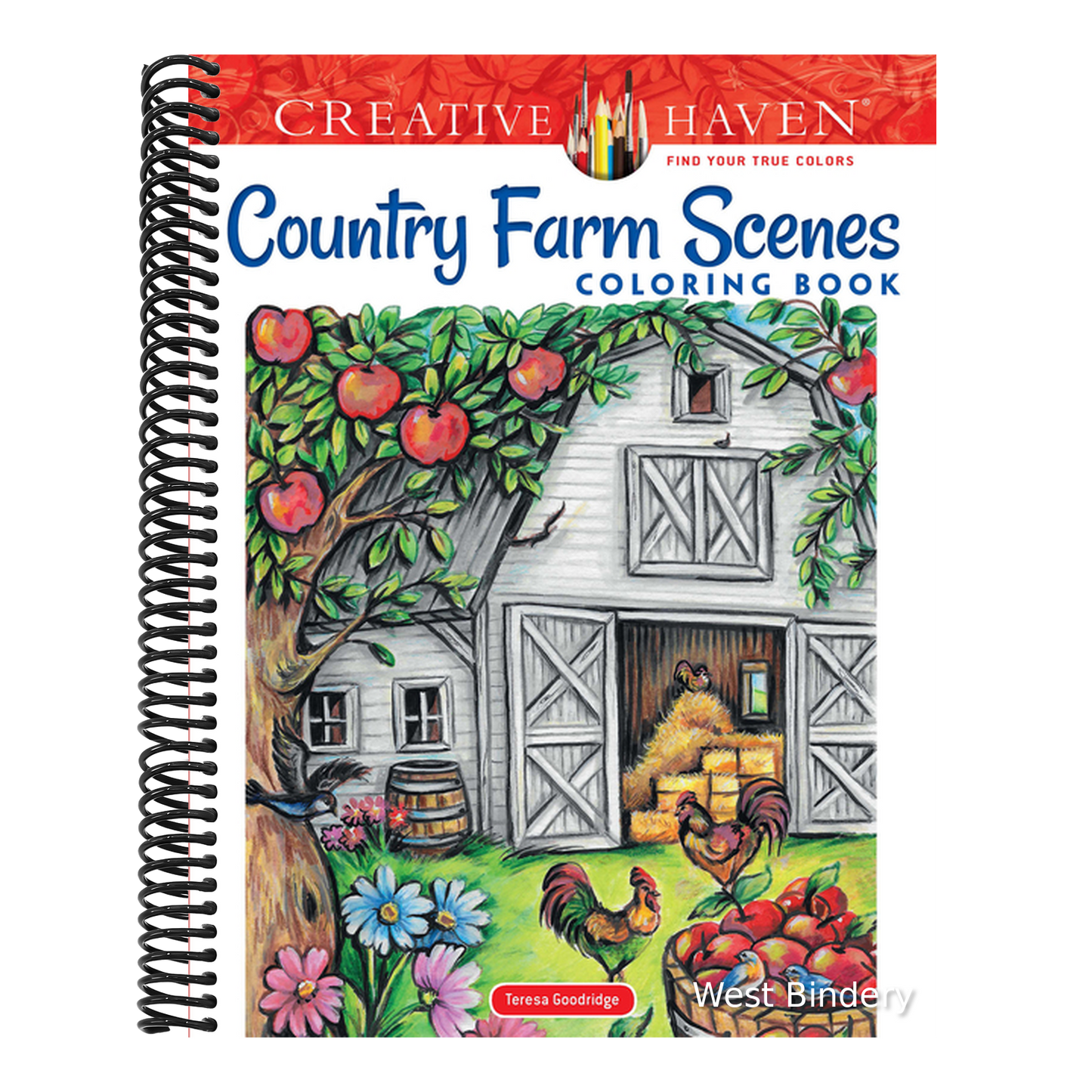 Creative Haven Country Farm Scenes Coloring Book