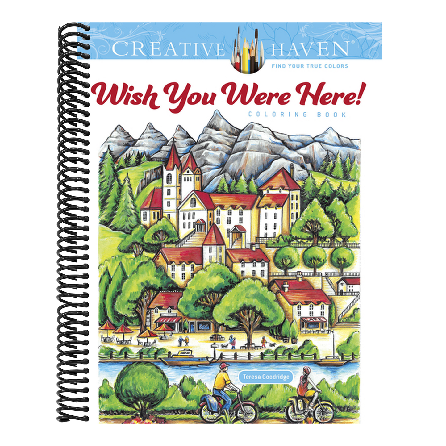Creative Haven Wish You Were Here! Coloring Book