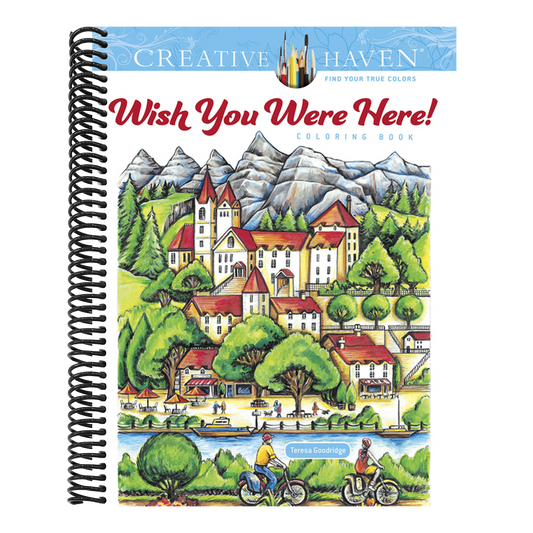 Creative Haven Wish You Were Here! Coloring Book