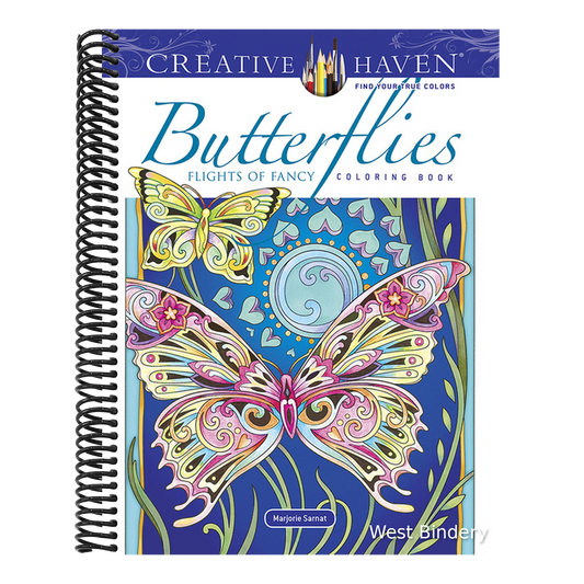 Creative Haven Butterflies Flights of Fancy Coloring Book