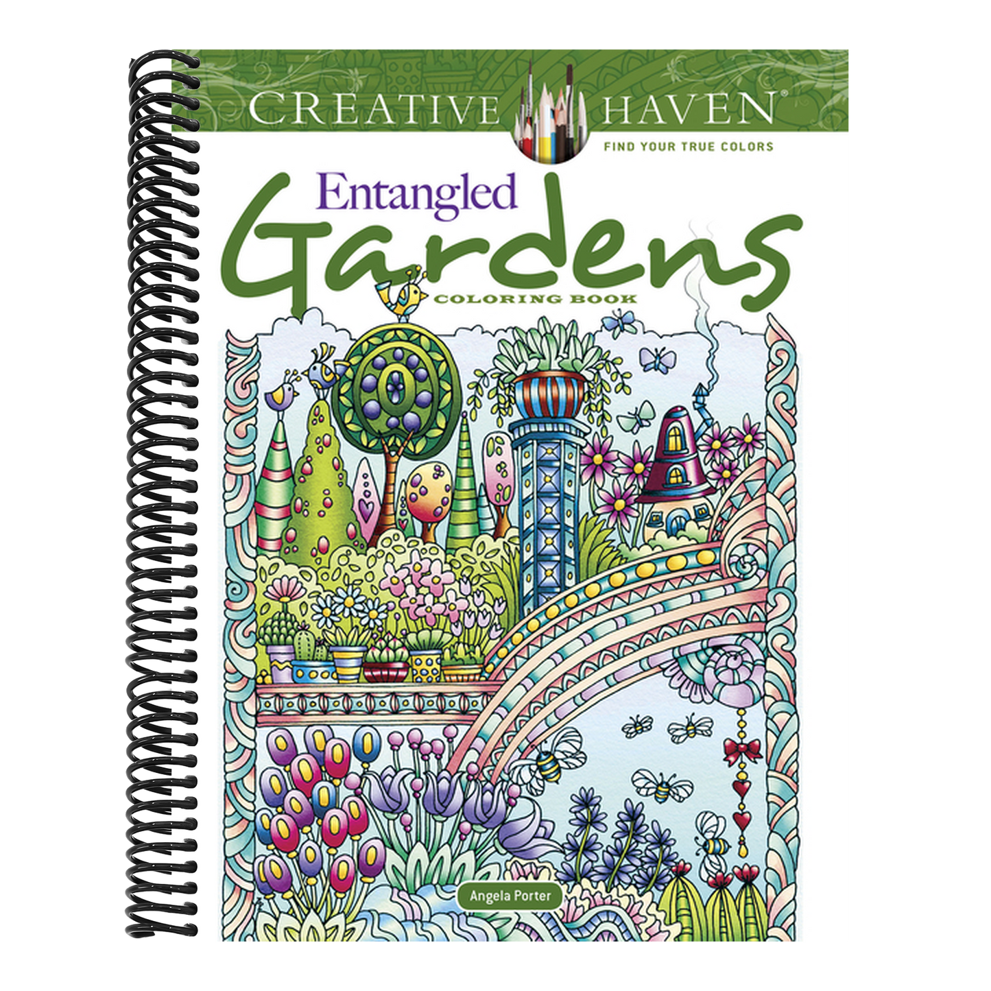 Creative Haven Entangled Gardens Coloring Book