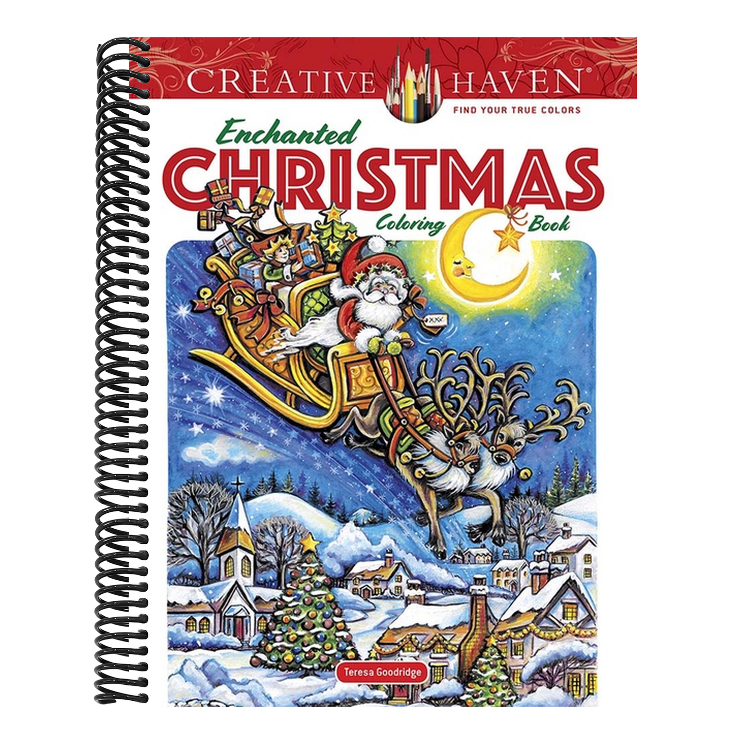 Creative Haven Enchanted Christmas Coloring Book