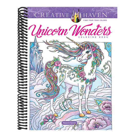 Creative Haven Unicorn Wonders Coloring Book