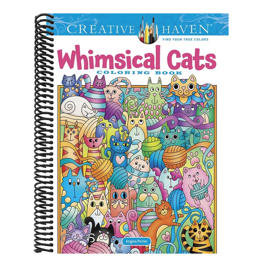 Creative Haven Whimsical Cats Coloring Book