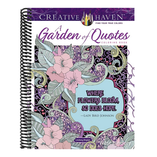 Creative Haven a Garden of Quotes Coloring Book
