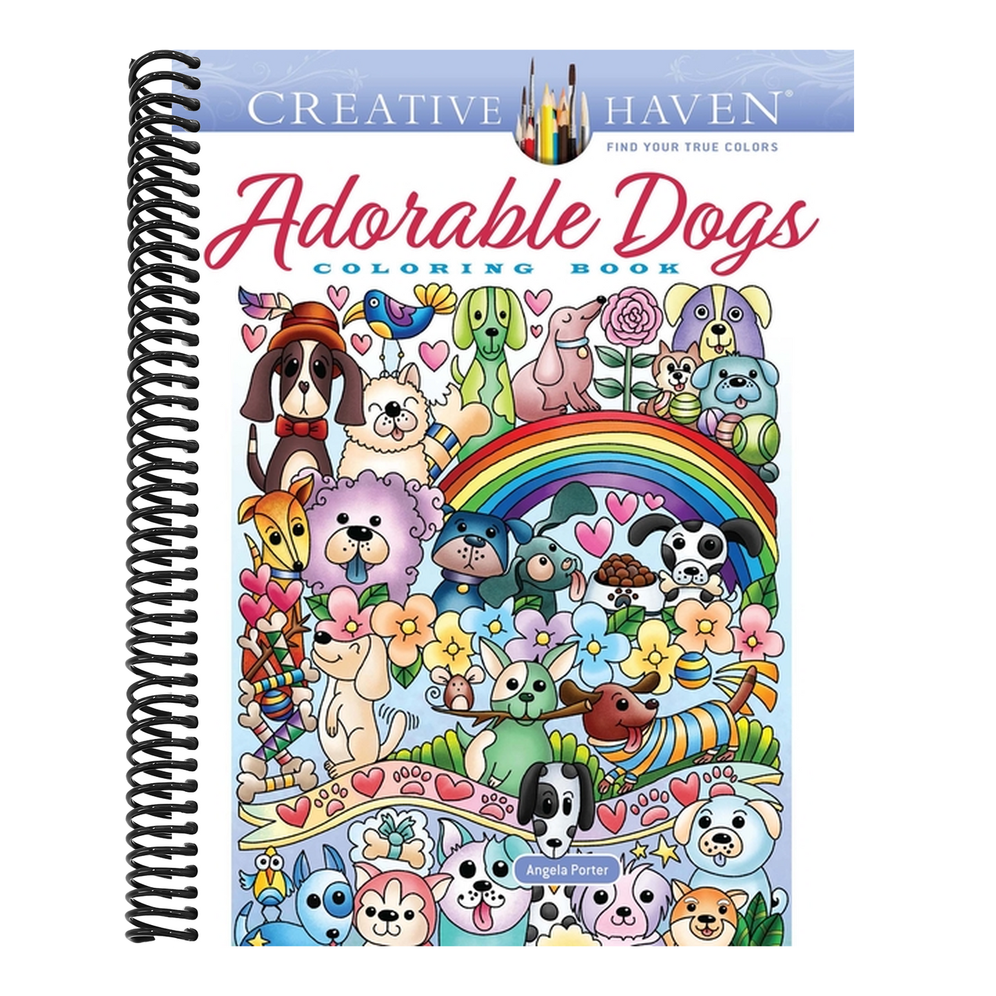 Creative Haven Adorable Dogs Coloring Book