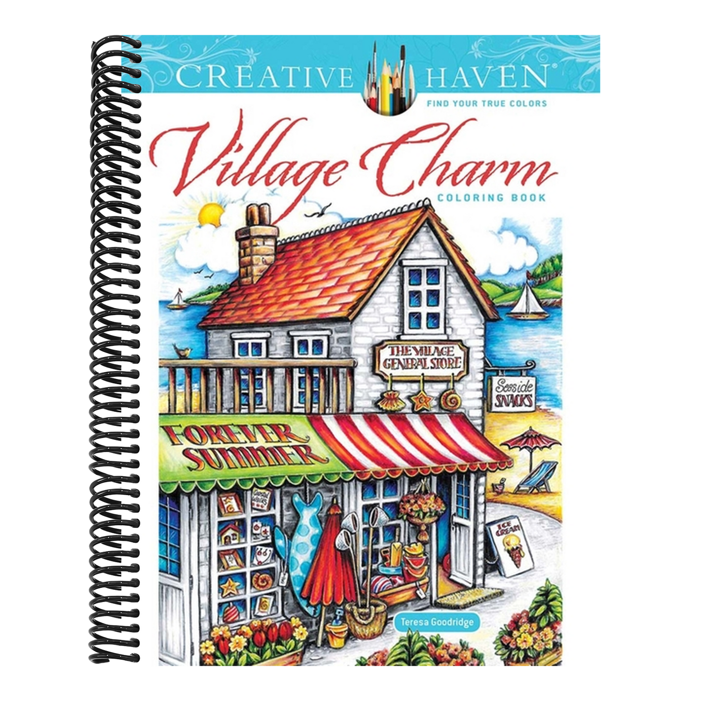 Creative Haven Village Charm Coloring Book (Adult Coloring Books: In the Country)