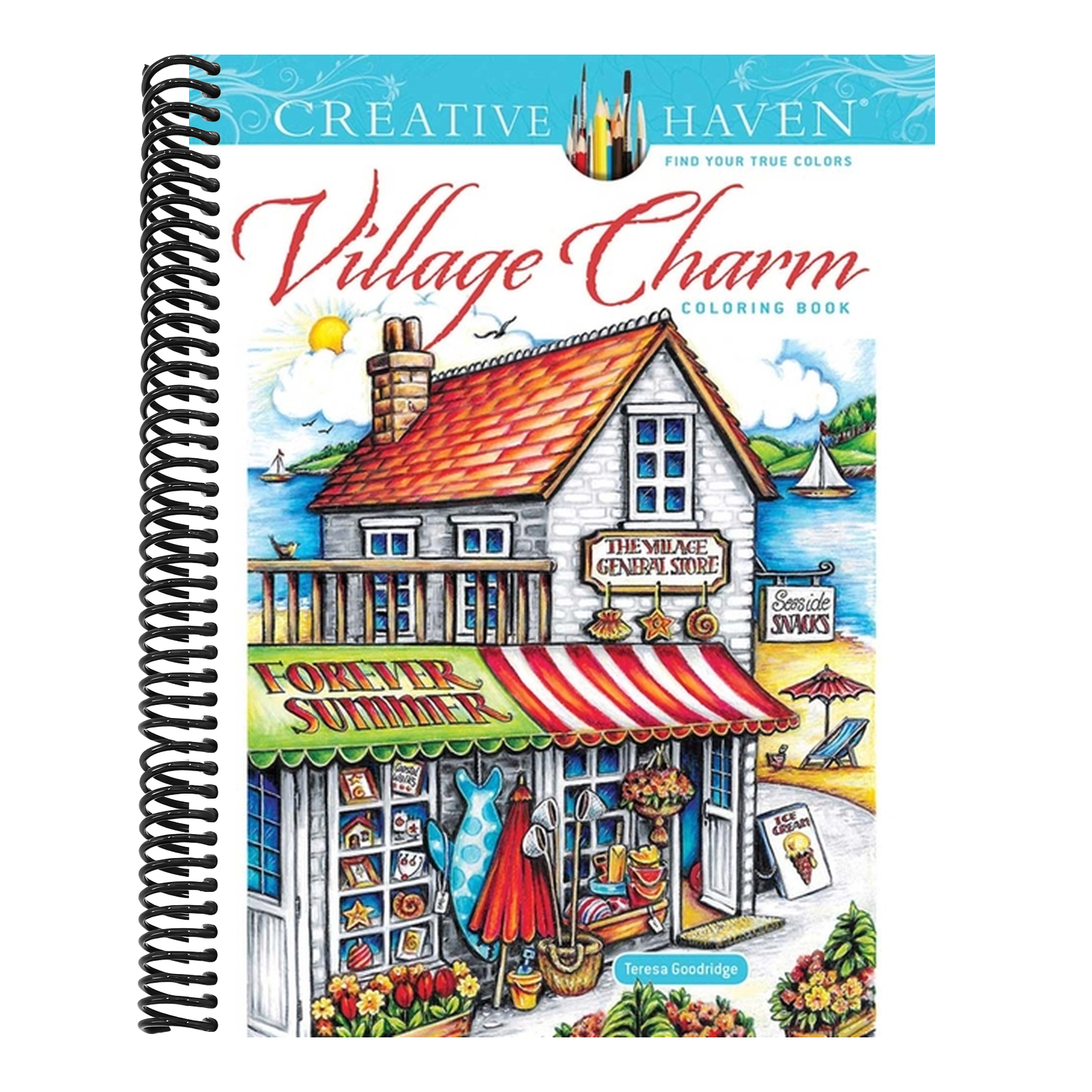 Creative Haven Village Charm Coloring Book (Adult Coloring Books: In the Country)