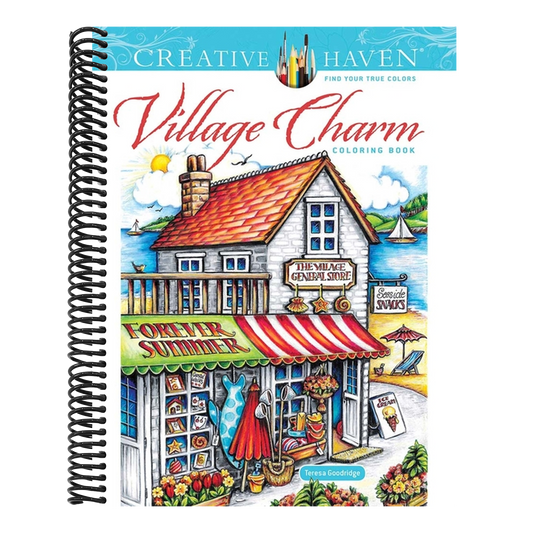 Creative Haven Village Charm Coloring Book (Adult Coloring Books: In the Country)