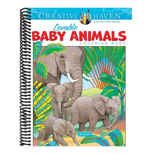 Creative Haven Lovable Baby Animals Coloring Book
