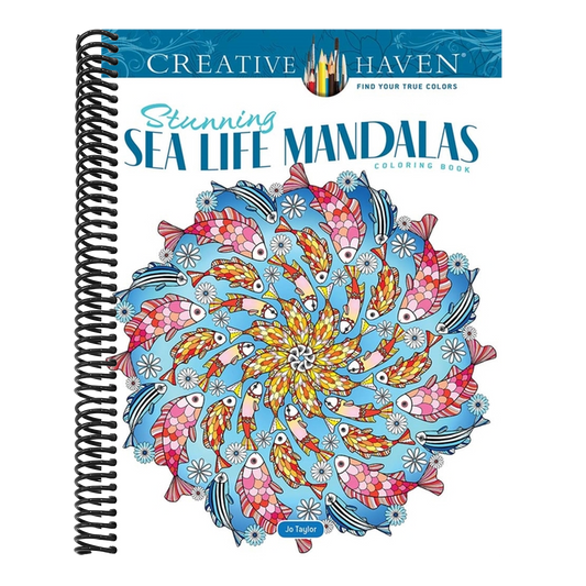Creative Haven Stunning Sea Life Mandalas Coloring Book
