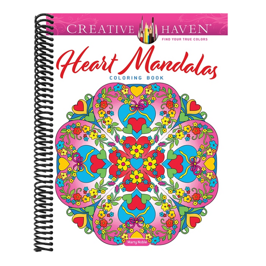 Creative Haven Heart Mandalas Coloring Book