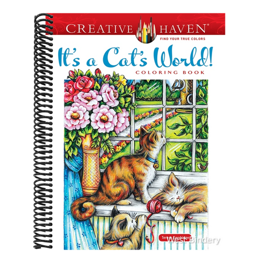 Creative Haven It's a Cat's World! Coloring Book