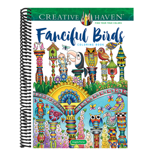 Creative Haven Fanciful Birds Coloring Book