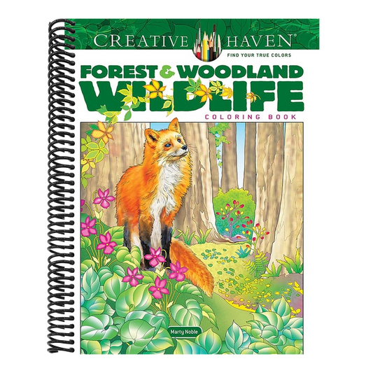 Creative Haven Forest & Woodland Wildlife Coloring Book