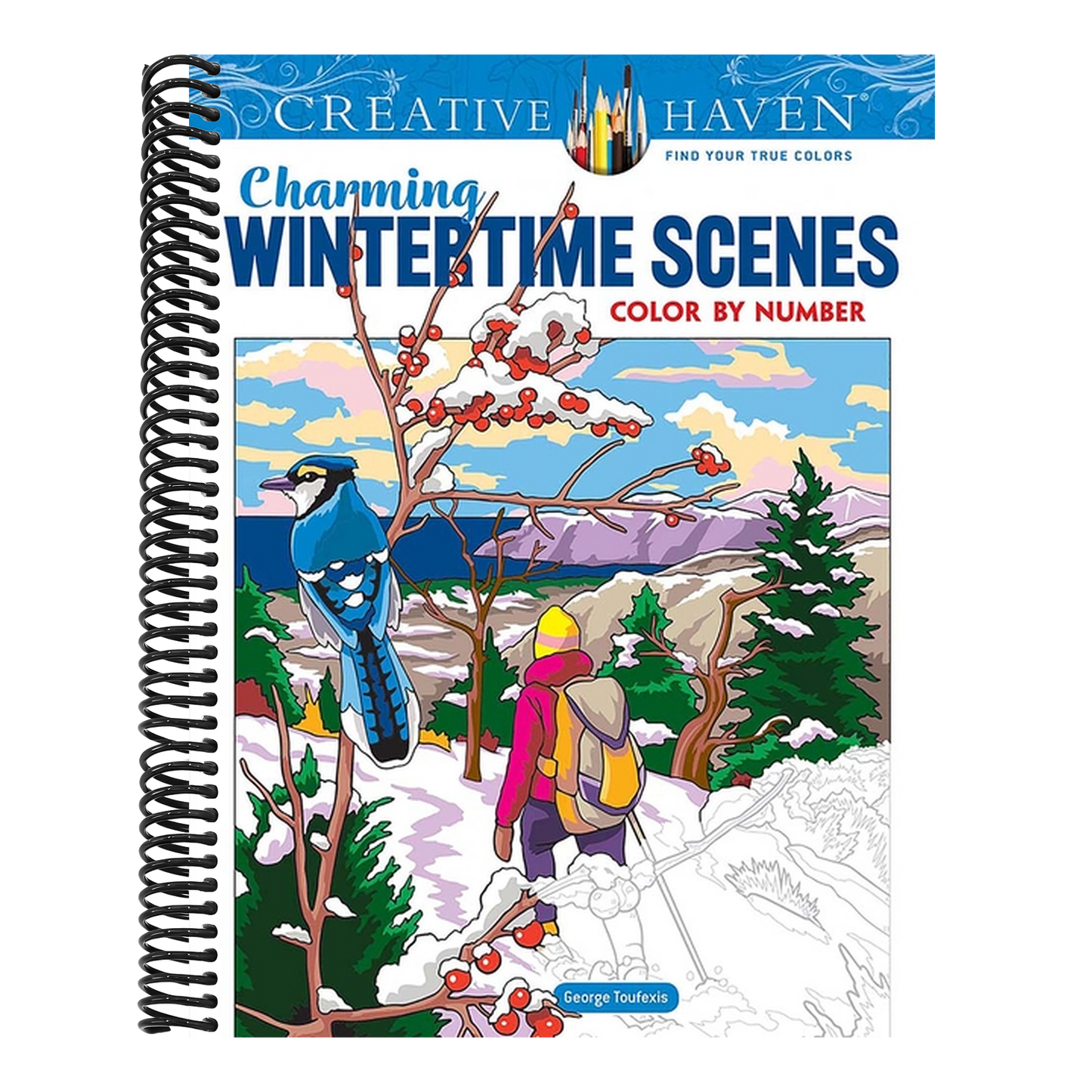 Creative Haven Charming Wintertime Scenes Color by Number