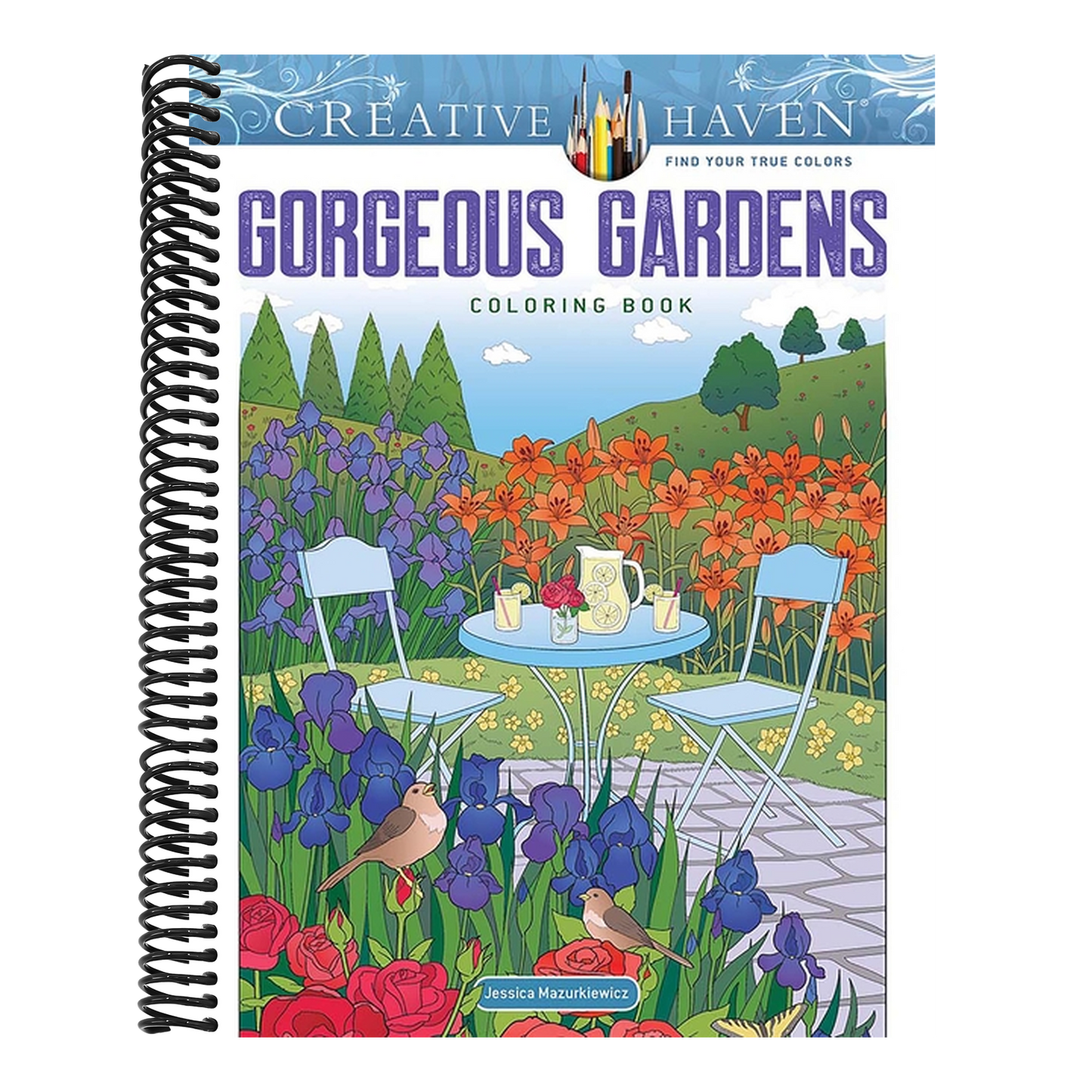 Creative Haven Gorgeous Gardens Coloring Book