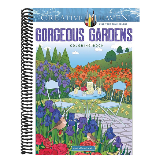 Creative Haven Gorgeous Gardens Coloring Book