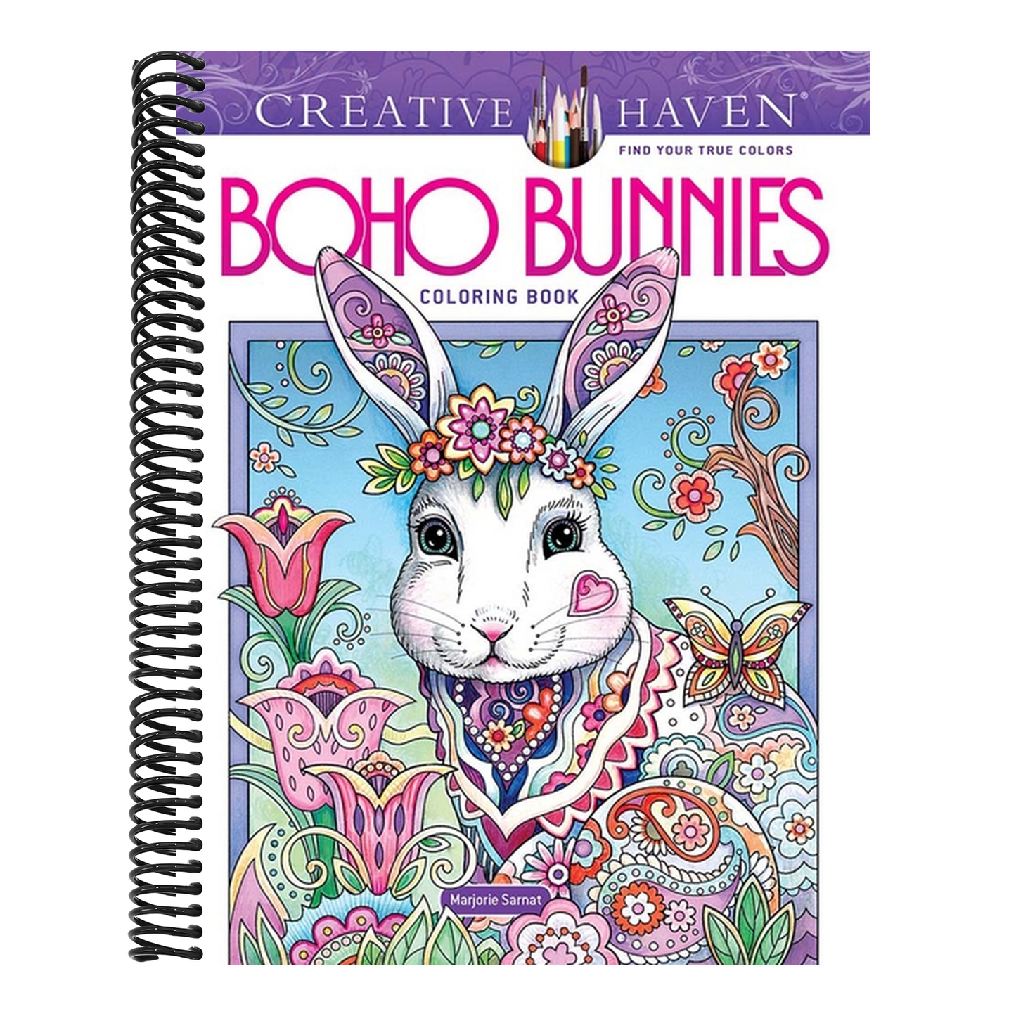 Creative Haven Boho Bunnies Coloring Book