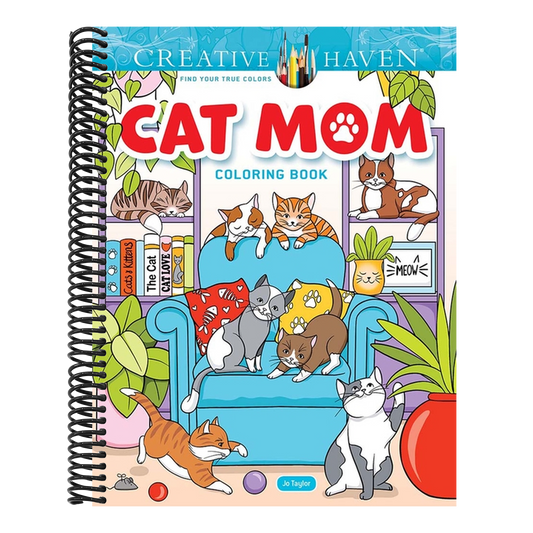 Creative Haven Cat Mom Coloring Book