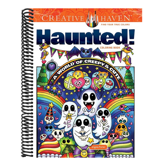 Creative Haven Haunted! Coloring Book: A World of Creepy and Cute