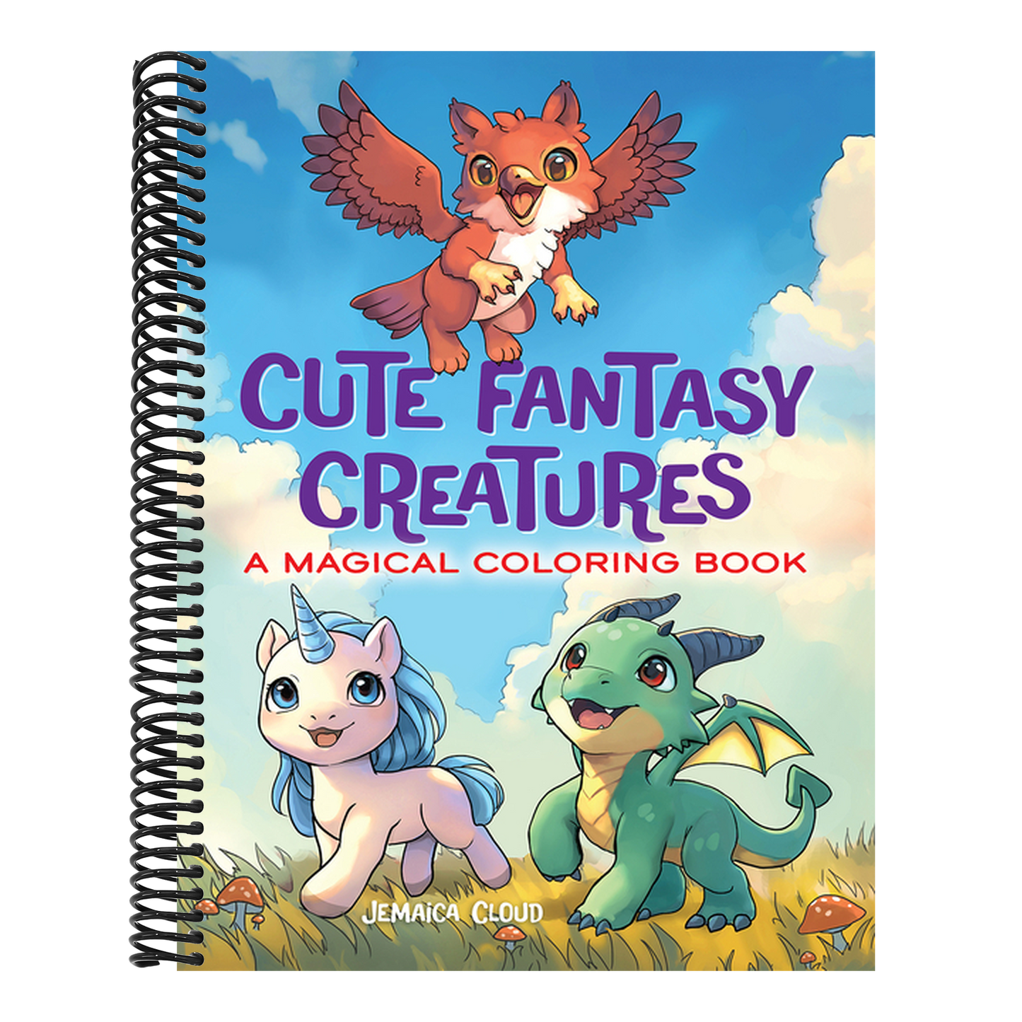 Cute Fantasy Creatures: A Magical Coloring Book