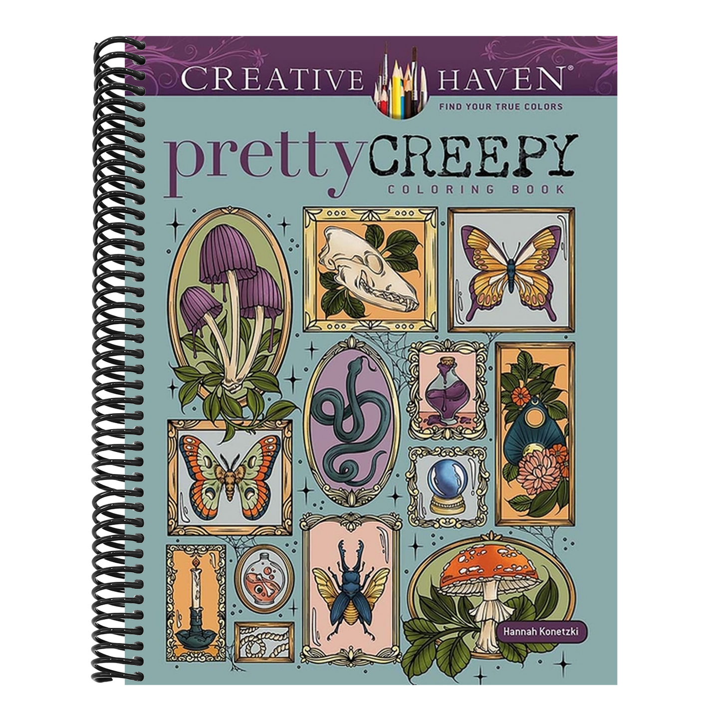 Creative Haven Pretty Creepy Coloring Book