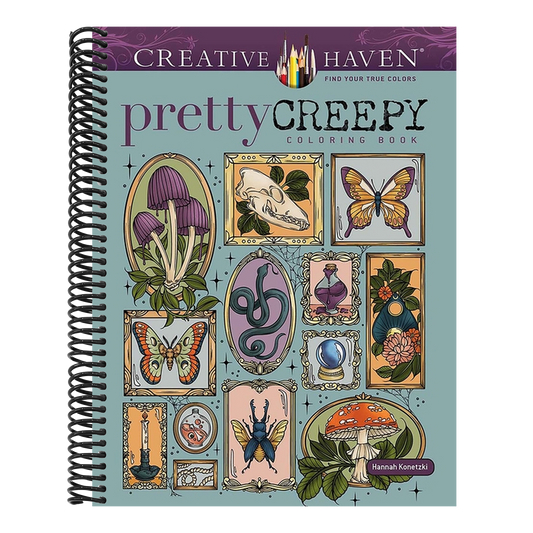 Creative Haven Pretty Creepy Coloring Book