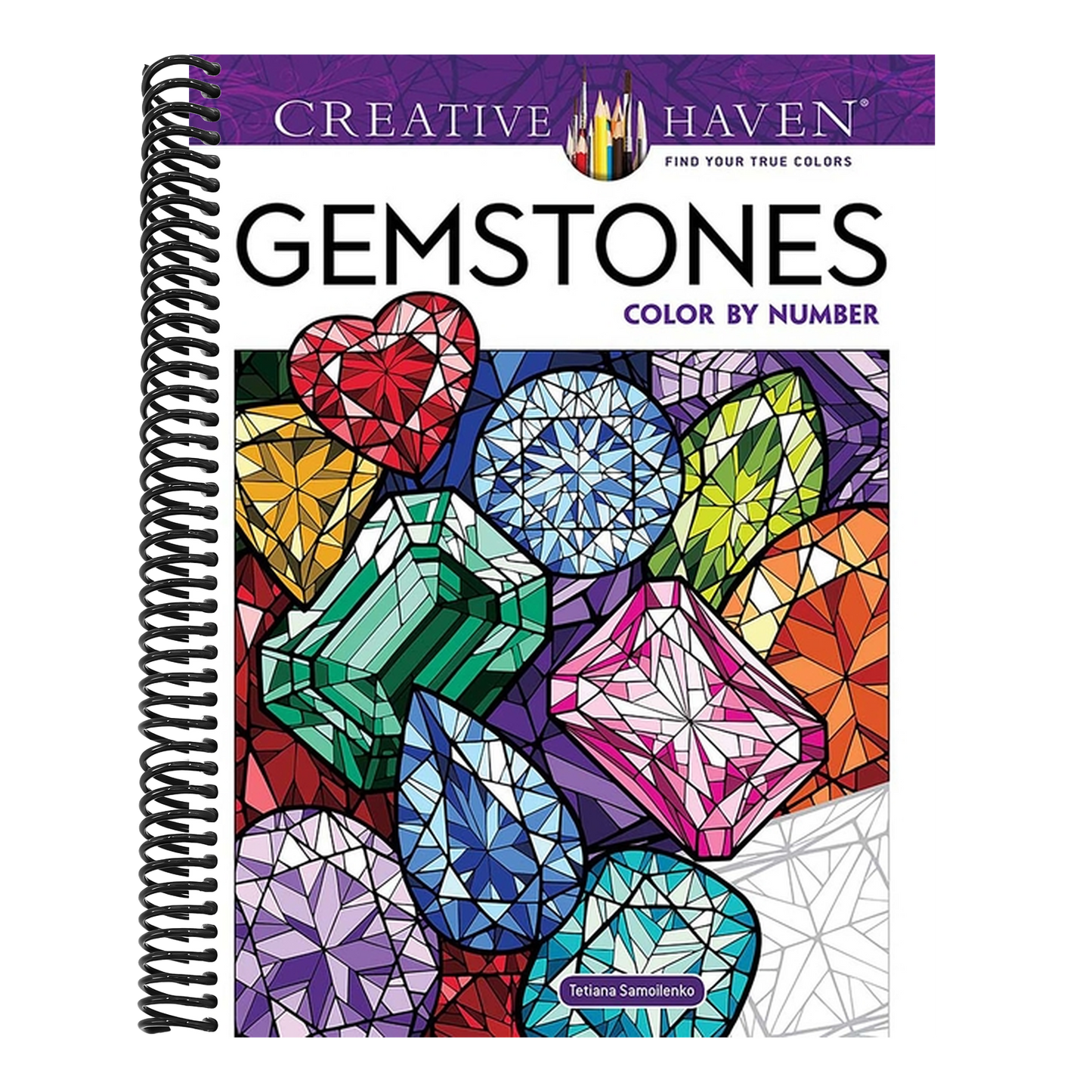 Creative Haven Gemstones Color by Number