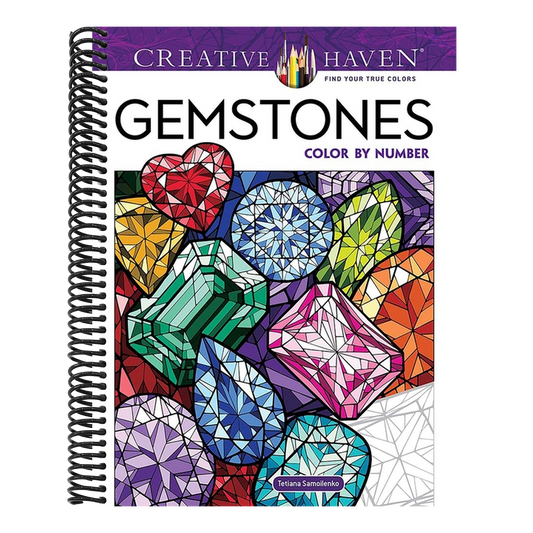 Creative Haven Gemstones Color by Number