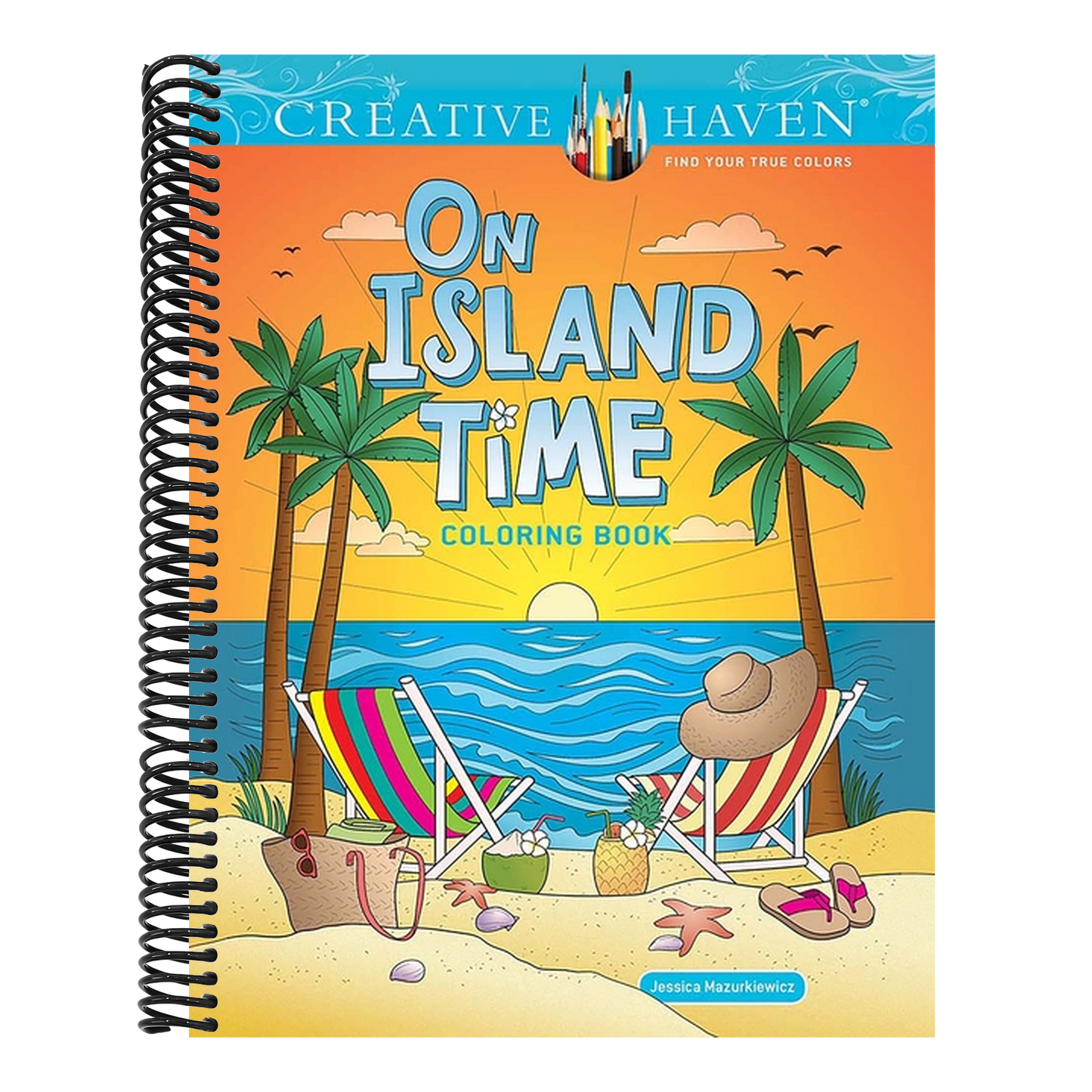Creative Haven on Island Time Coloring Book