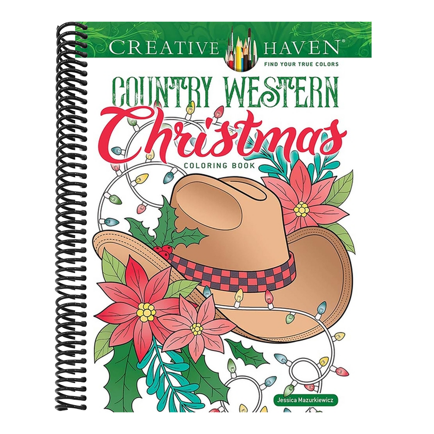 Creative Haven Country Western Christmas Coloring Book
