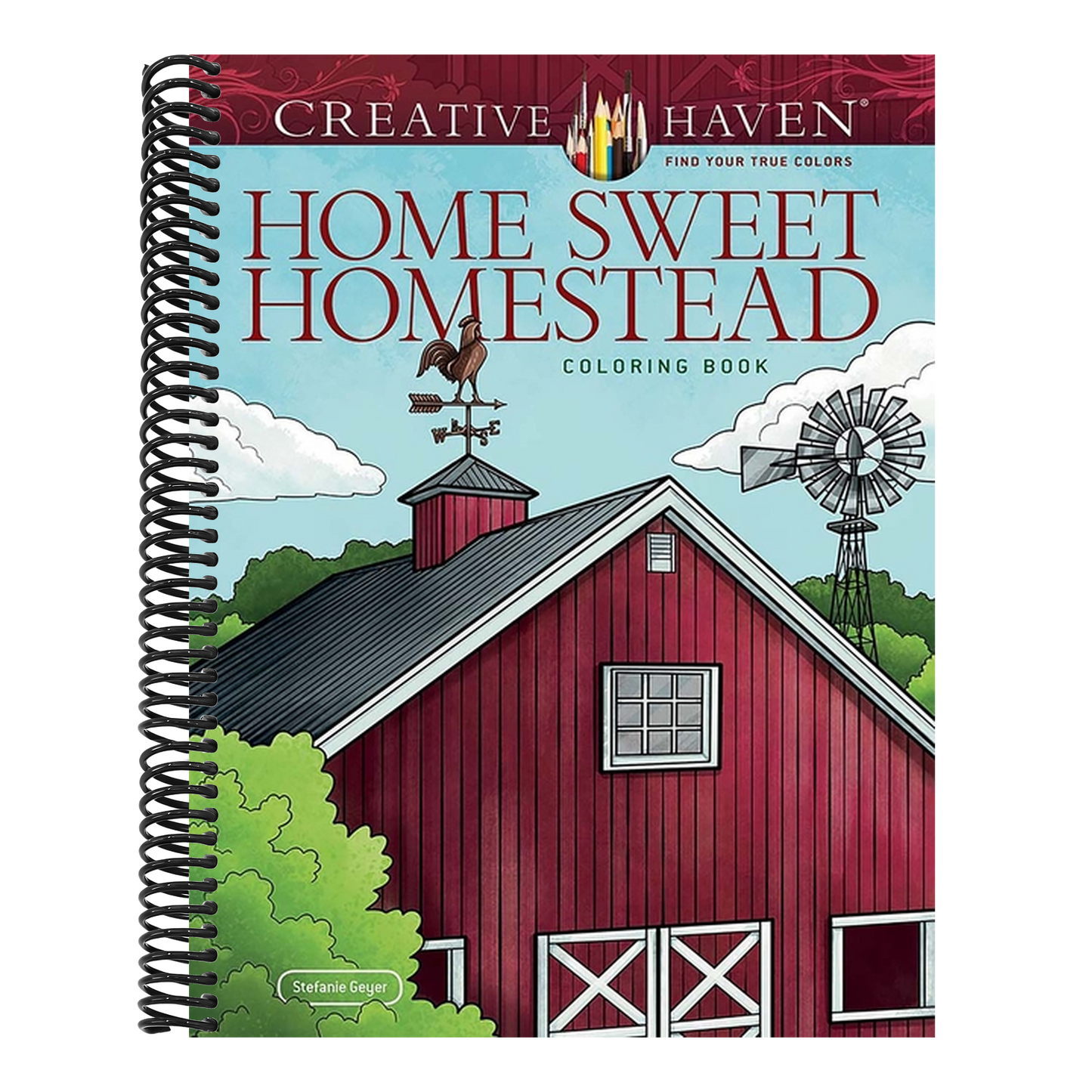 Creative Haven Home Sweet Homestead Coloring Book