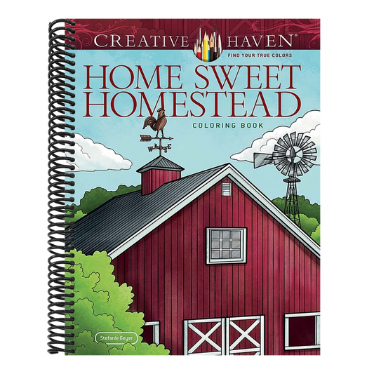 Creative Haven Home Sweet Homestead Coloring Book