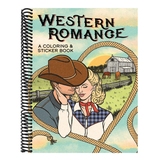 Western Romance: A Coloring & Sticker Book