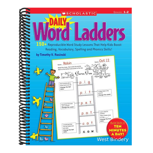 Daily Word Ladders: Grades 1-2: 150+ Reproducible Word Study Lessons That Help Kids Boost Reading, Vocabulary, Spelling and Phonics Skills!