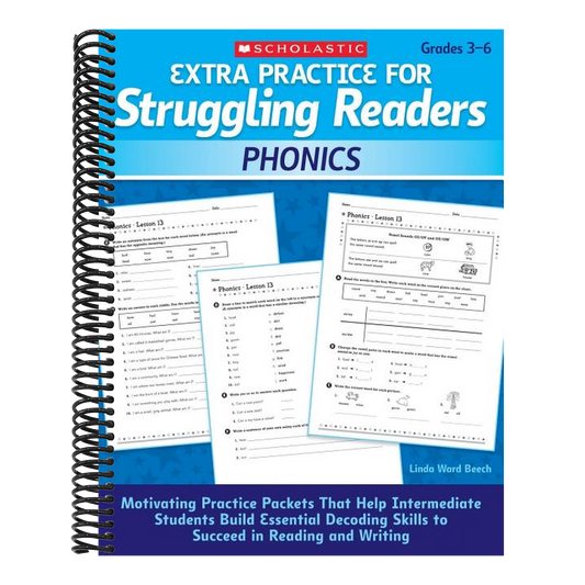 Phonics, Grades 3-6 (Extra Practice for Struggling Readers) (Spiral Bound)