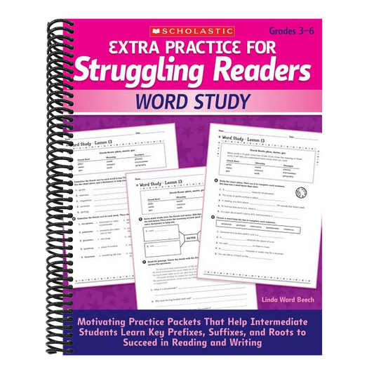 Extra Practice for Struggling Readers: Word Study (Extra Practice for Struggling Readers) (Spiral Bound)