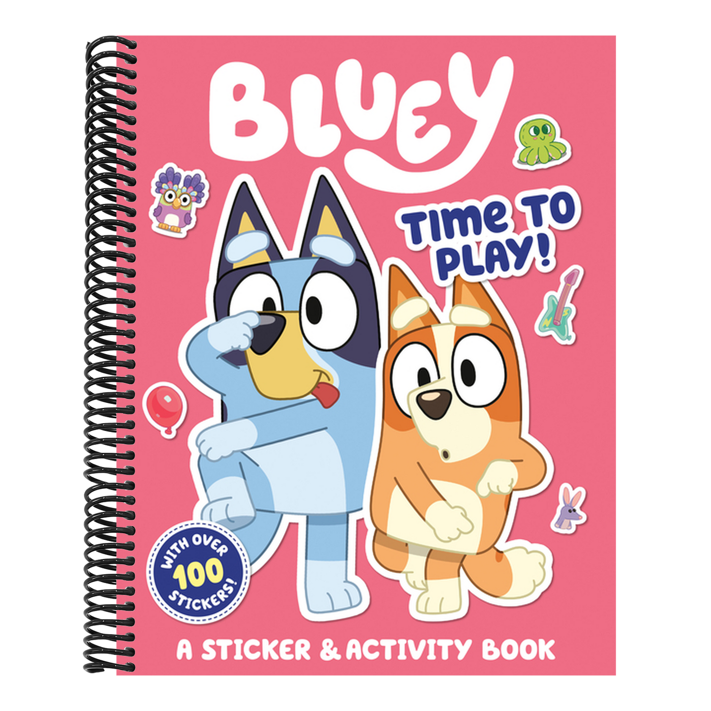 Bluey: Time to Play!: A Sticker & Activity Book (Spiral Bound)