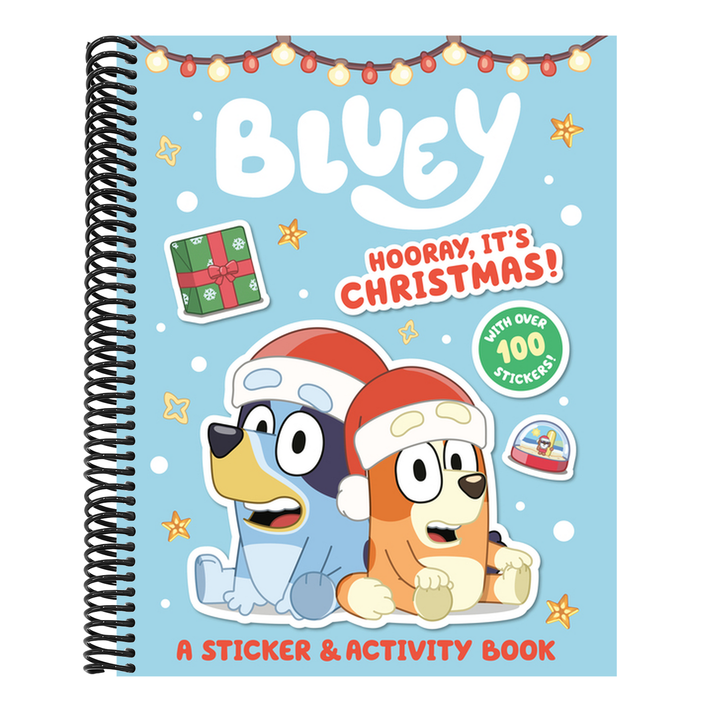 Bluey: Hooray, It's Christmas!: A Sticker & Activity Book (Bluey) (Spiral Bound)