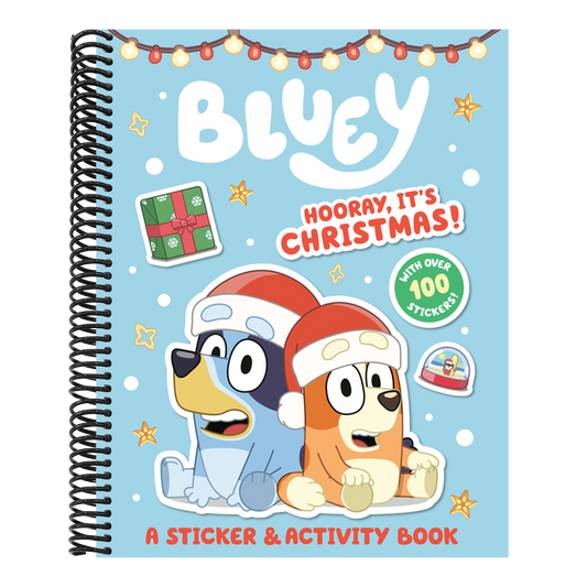 Bluey: Hooray, It's Christmas!: A Sticker & Activity Book (Bluey) (Spiral Bound)