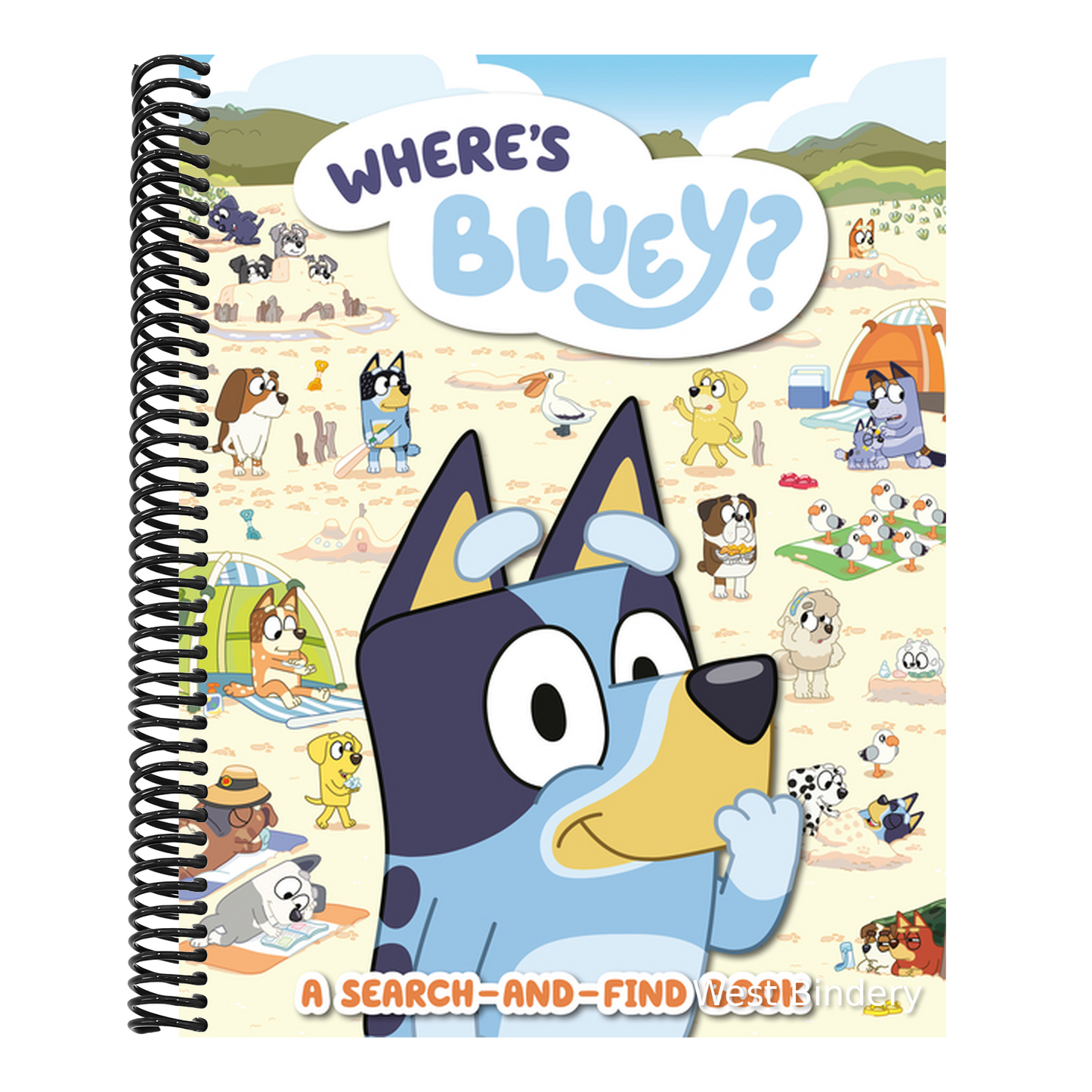 Where's Bluey?: A Search-And-Find Book (Spiral Bound)
